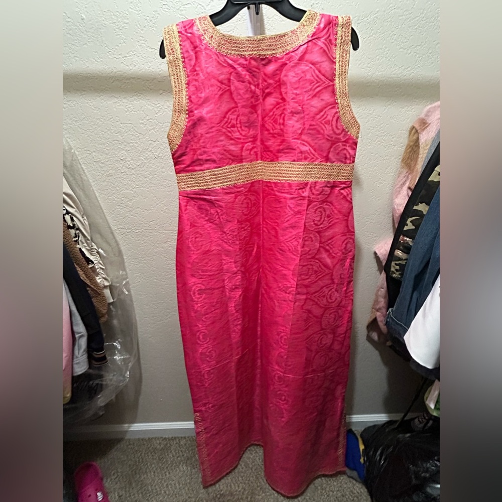PINK MAXI DRESS (AFRICAN STYLE)